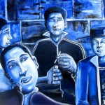 "Blue Smoke" oil on canvas by rEN