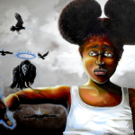 "Melanie - Indigo Child" by rEN 2015 Black lives dark matter