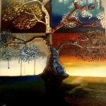 Tree of change Oil on canvas by rEN